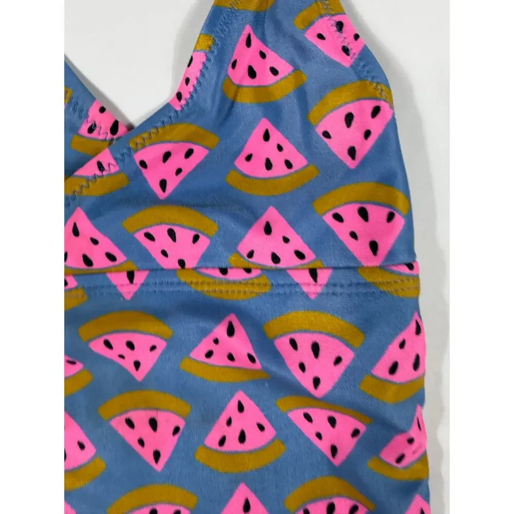 Tea Collection Tankini Swimsuit Bundle Watermelon Butterfly Print Size 3 4